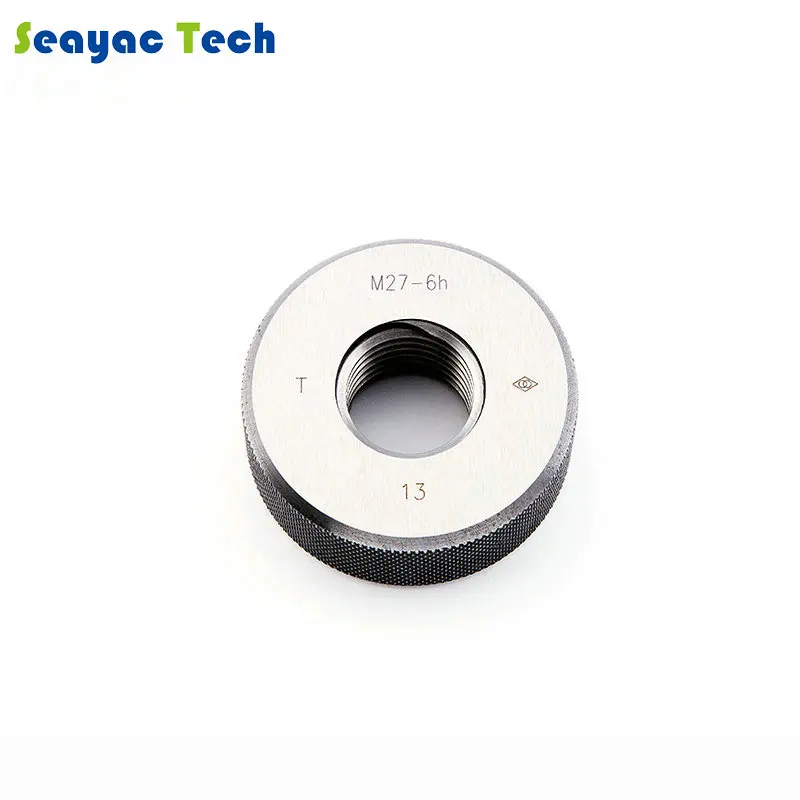 

M22 ~ M30 резьбовой калибр-кольцо высокоточные измерительные инструменты метрические реверсы Go and No Go 6g стальной датчик