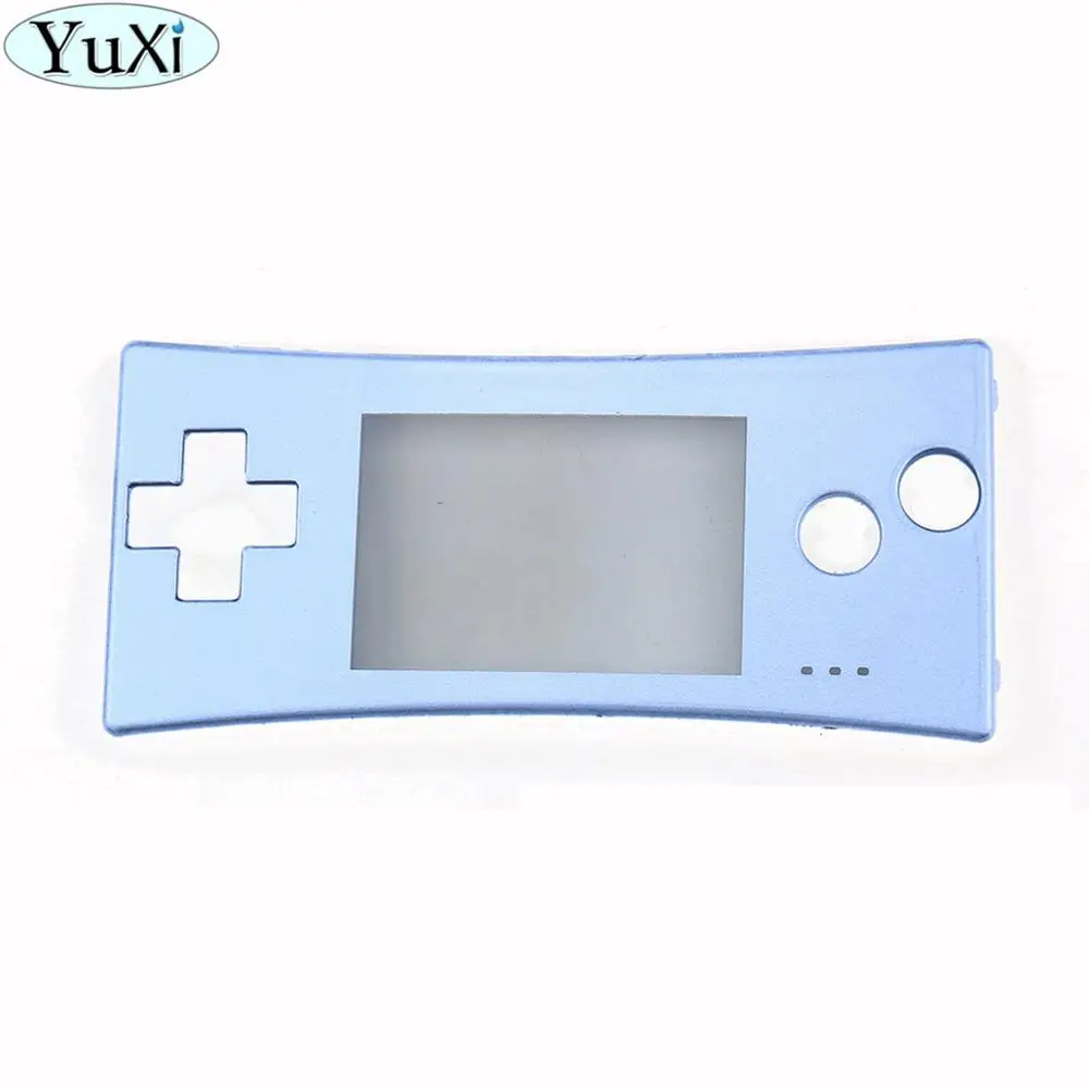 Light blue YuXi Замена для NAND для Gameboy Micro Shell Корпус чехол для GBM Хэллоуин передняя рамка - Цвет: Light blue