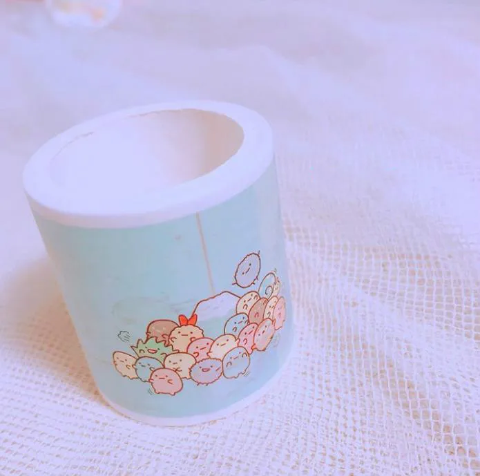 1 шт. Милая угловая тварь Sumikko Gurashi клейкая лента DIY Скрапбукинг наклейка этикетка маскирующая наклейка Классические игрушки - Цвет: 2