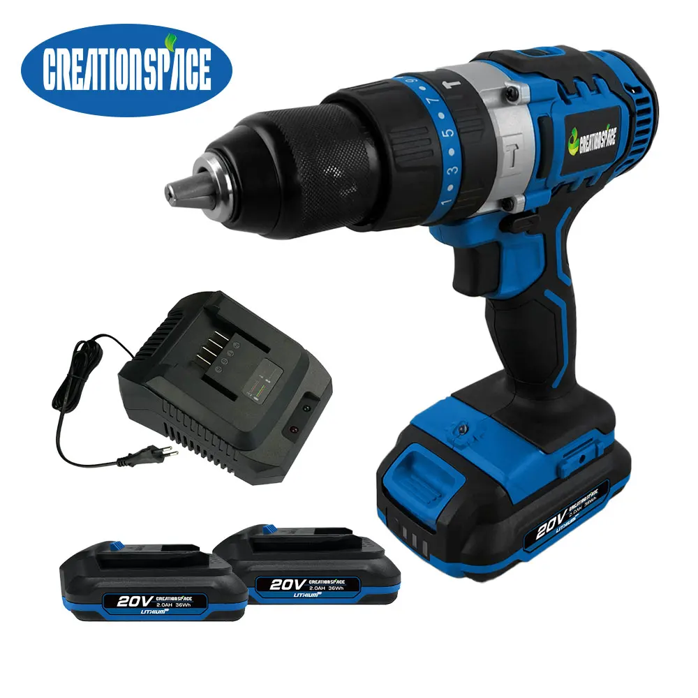 

20v Charging hand drill Industrial Grade Lithium Battery impact High Power Wireless High torque hand drill