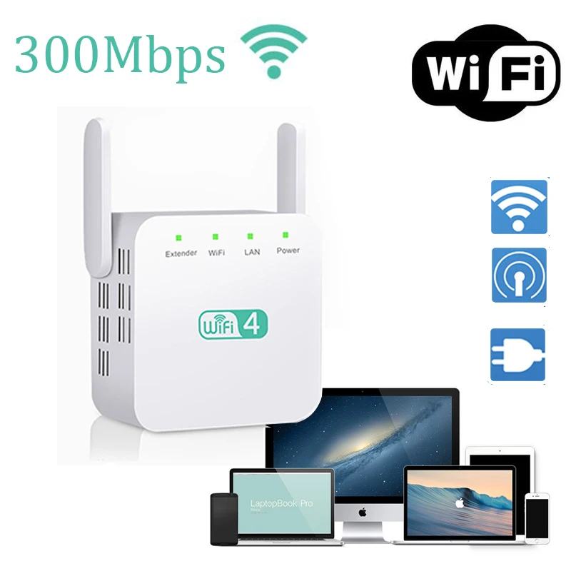 

Wi-Fi репитер 300 Мбит/с, 2,4 ГГц, 2,4 ГГц