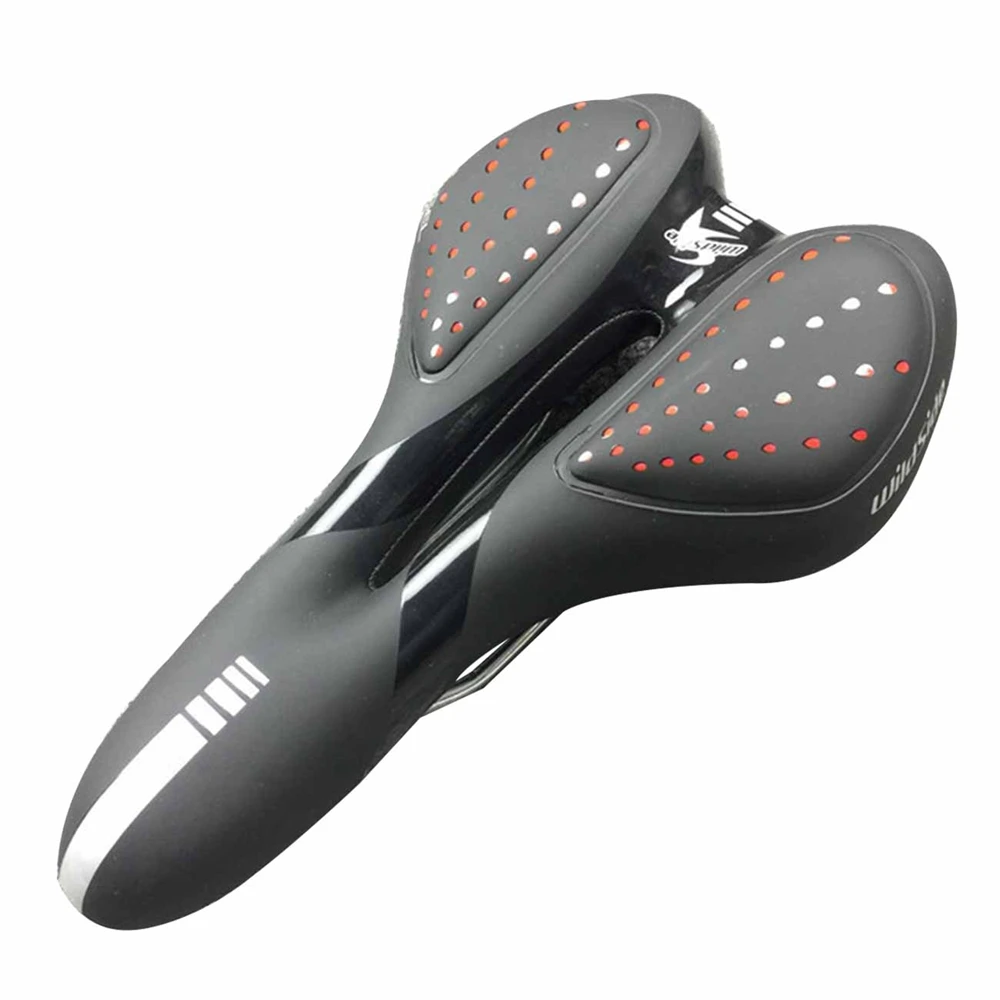 

Bike saddle,Silica Gel Road Mountain Bicycle Cushion Hollow Ventilate Cycling Saddle Long Distance Bike Saddle