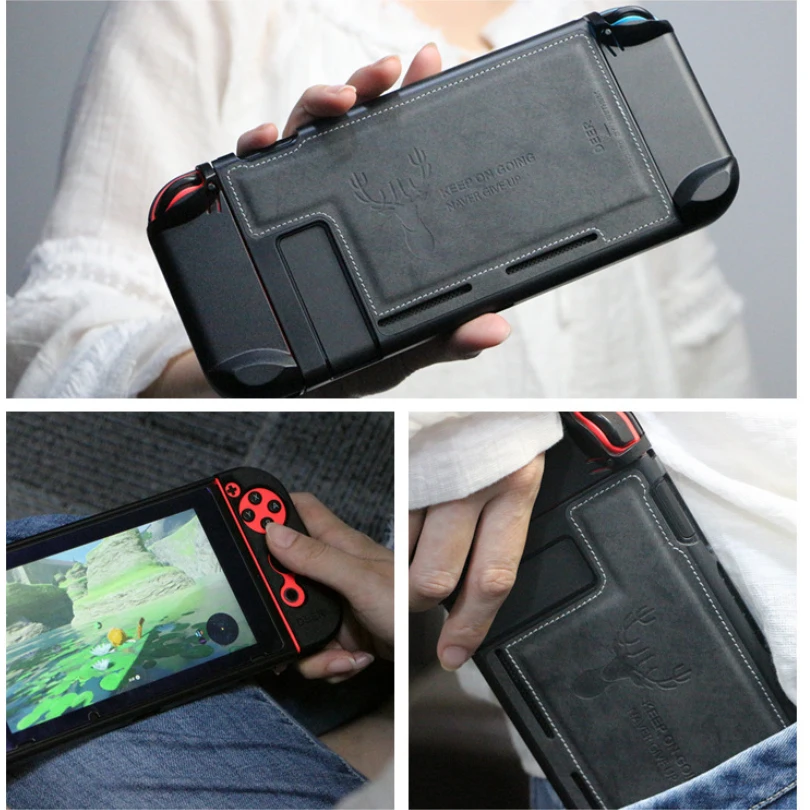 Аксессуары для консоли Nintendo Switch защитный чехол Joy-Con тканевый задней панели