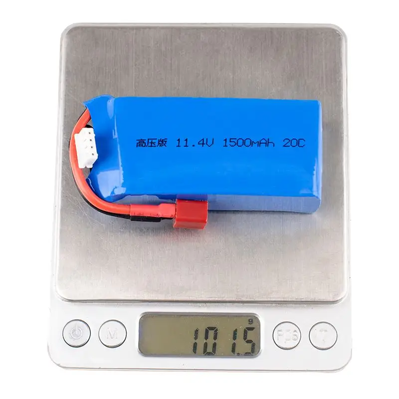 

11.4V 1500mAh 20C 3S HV Lipo Battery for FPV Racing Drone RC Quadcopter RC Airplane Helicopter RC Model Toys w/ T Deans Plug