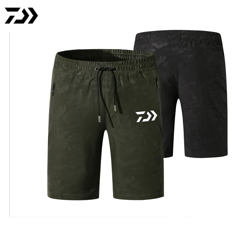 Daiwa, летние шорты для мужчин, Спортивная, дышащая, одежда для рыбалки, для бега, велоспорта, гольфа, рыбалки, шорты, быстросохнущие, одежда