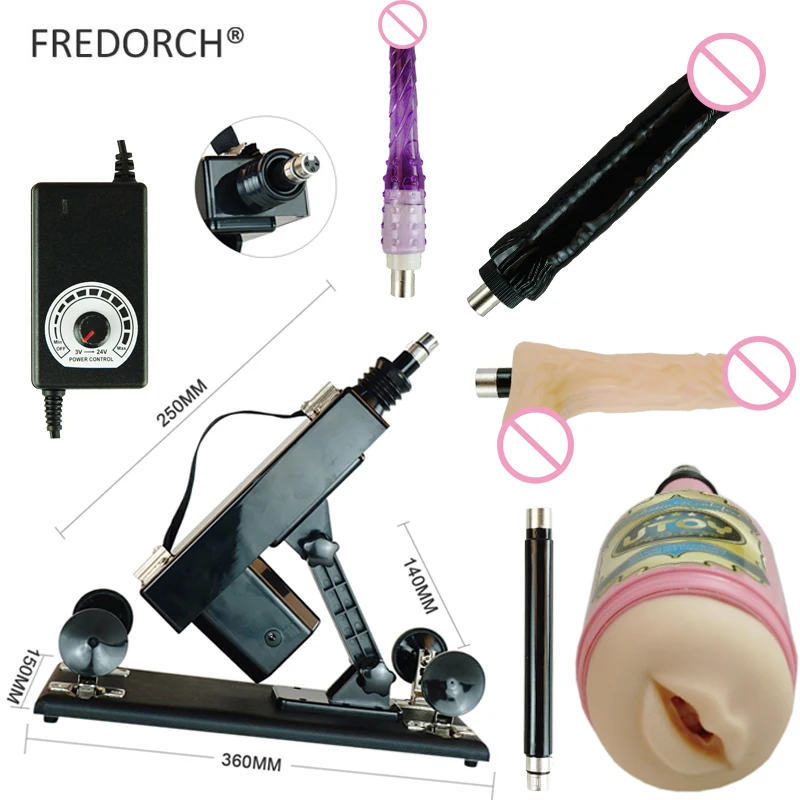 FREDORCH секс машина с присоской большой черный фаллоимитатор оральный чаша для
