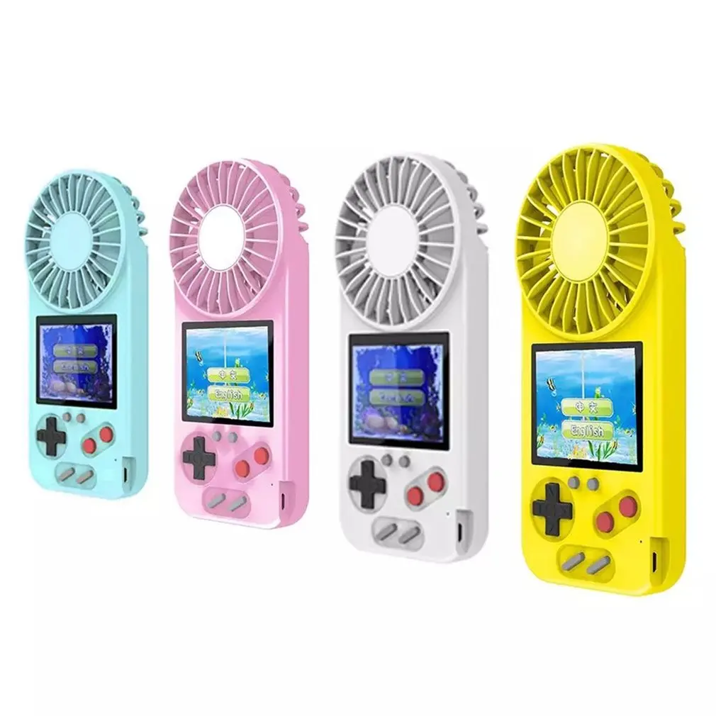 

500 In 1 Color Screen Lightweight Game Machine With Convenient USB Fan 3-level Wind Speed Various Games
