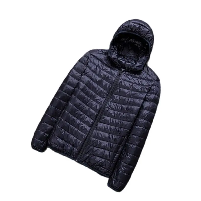 Модная эксклюзивная теплая Повседневная мужская куртка на белом утином пуху с