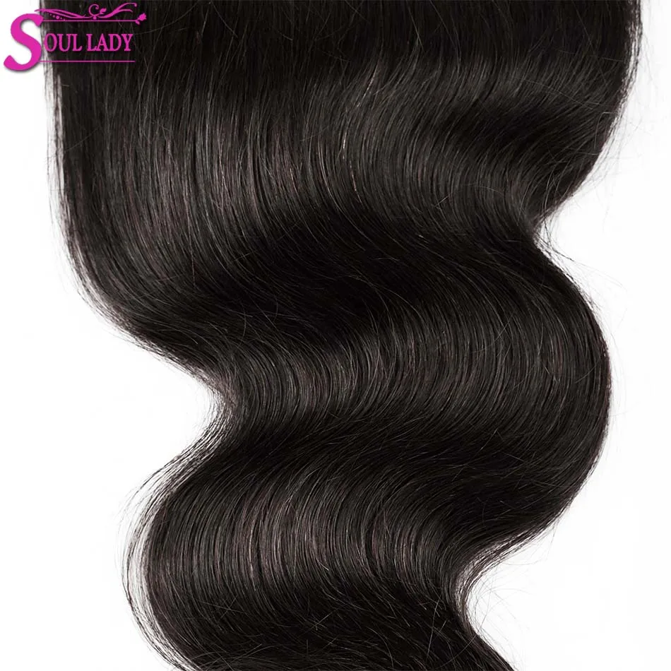 Soul Lady 4X4 5x5 6x6 100% Человеческие волосы Remy перуанские волнистые предварительно