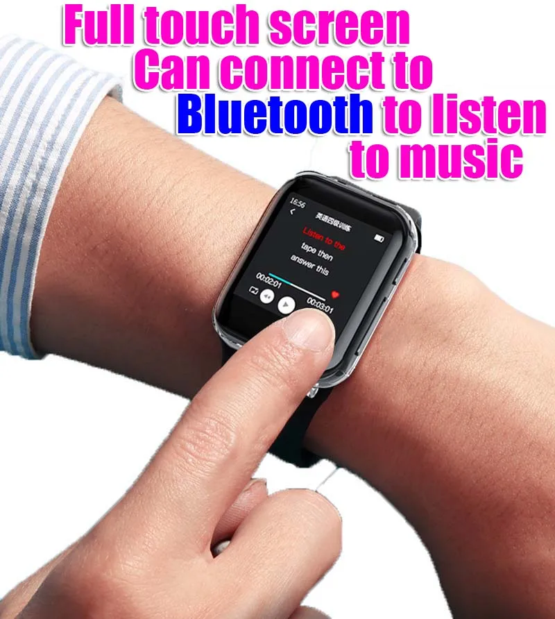 Портативный mp3 плеер ruizu m8с сенсорным экраном 8 ГБ Bluetooth для бега занятий спортом
