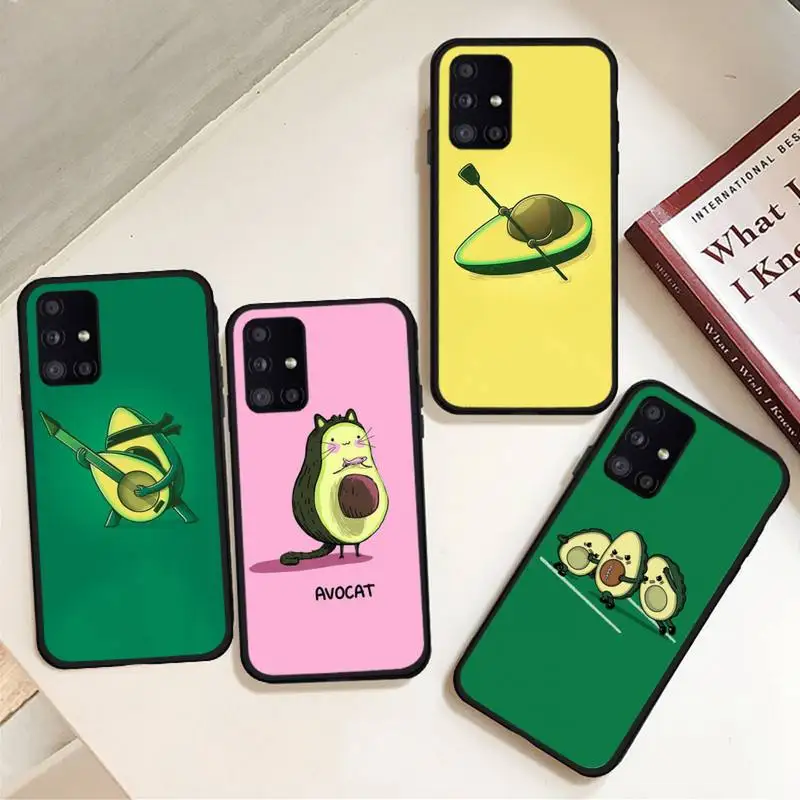 

Avocado cute cartoon fruit Phone Case For Samsung galaxy A S note 10 12 20 32 40 50 51 52 70 71 72 21 fe s ultra plus