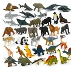 Игрушка-динозавр 12 шт.упак., искусственная экшн-фигурка, мини-модель диких животных, игрушка, панада, слон, орангутан, Лев, медведь