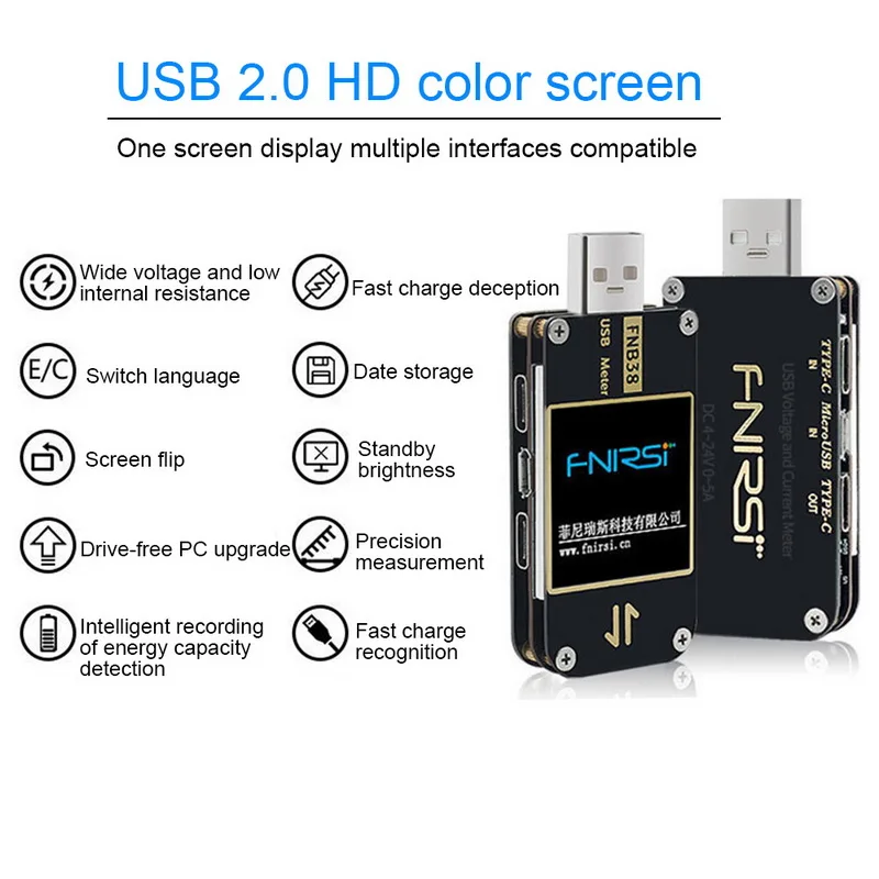 Измеритель тока и напряжения USB тест er QC4 + PD3.0 2 0 PPS Быстрая зарядка протокол