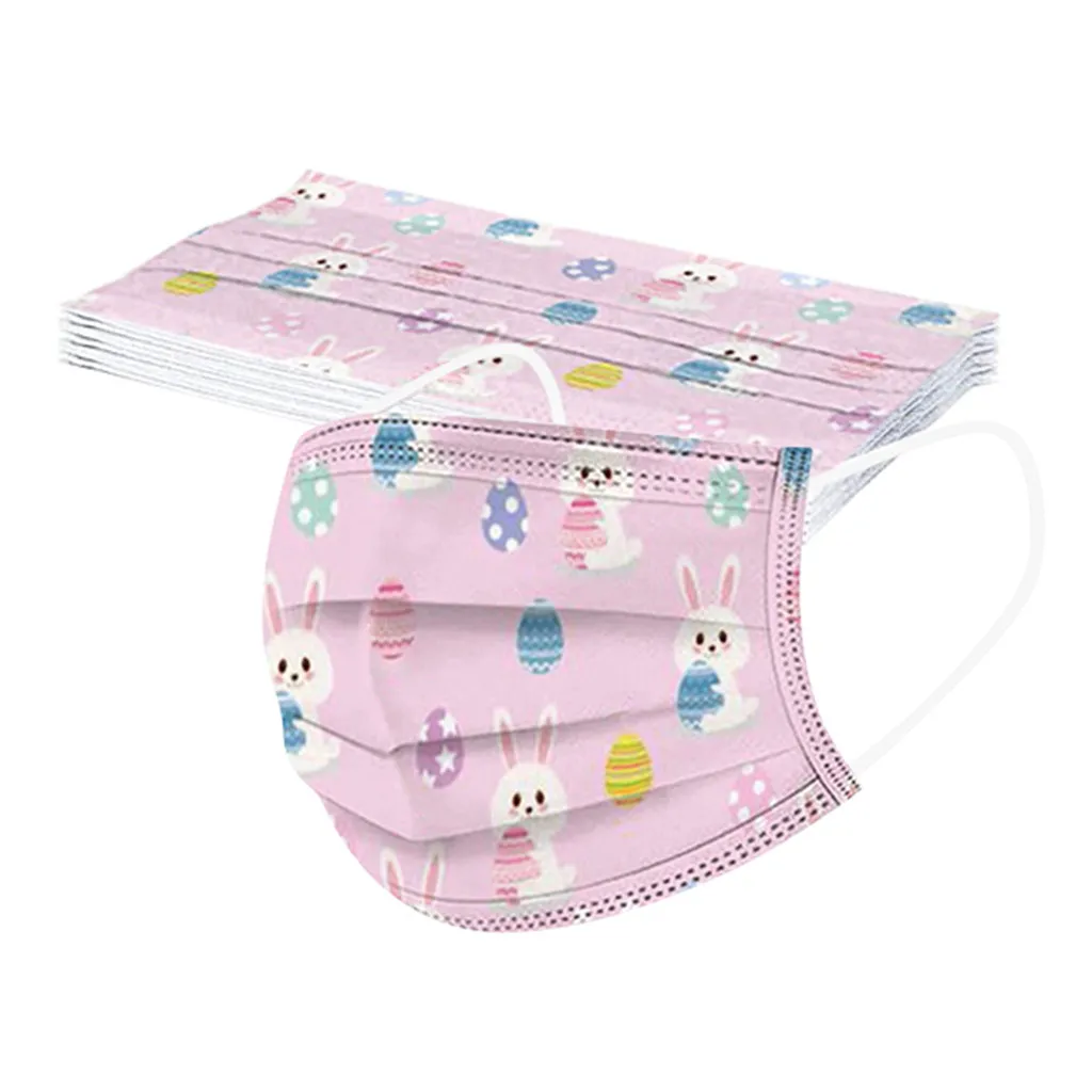 50 шт. детская маска с фильтром Маска одежда С Рисунком Слона защитные маски для