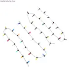 Миниатюрная Гирлянда для кукольного домика, 112 м, в масштабе 0,51 м