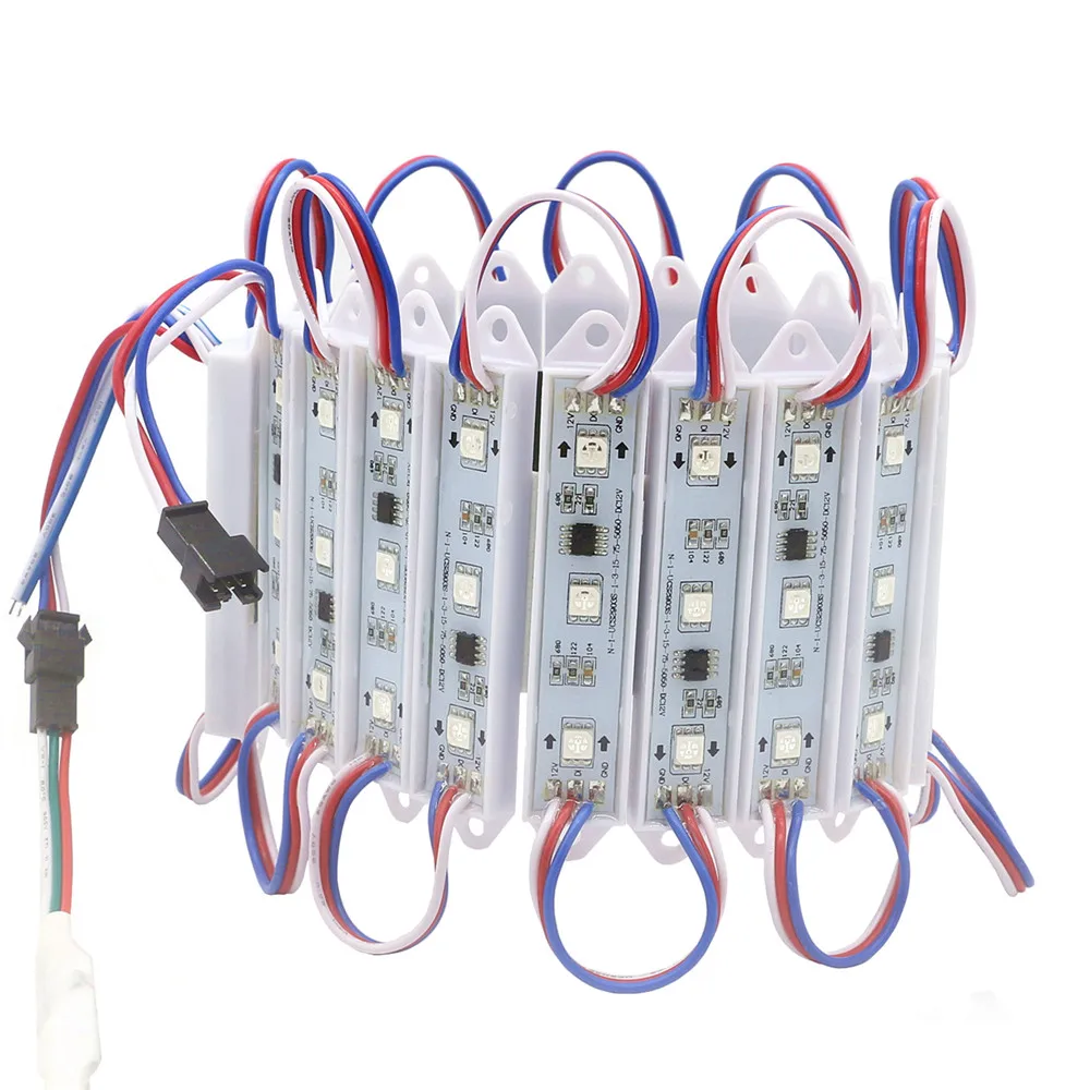 DC12V 5050 SMD светодиодный модуль для вывески Sanner ярче WS2811 2811 внешние IC адресуемые
