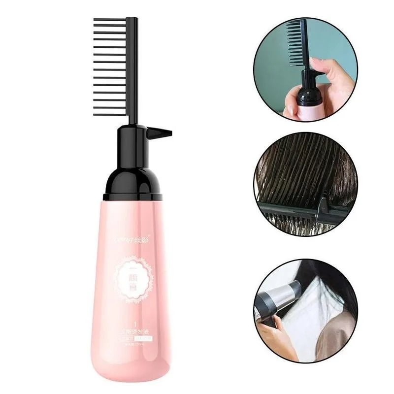 

150ml Smoothing Shiny Cold Hair Straightener Cream Cream Relaxer For Woman Natural Straight Hair Straightening Hair Y3U7