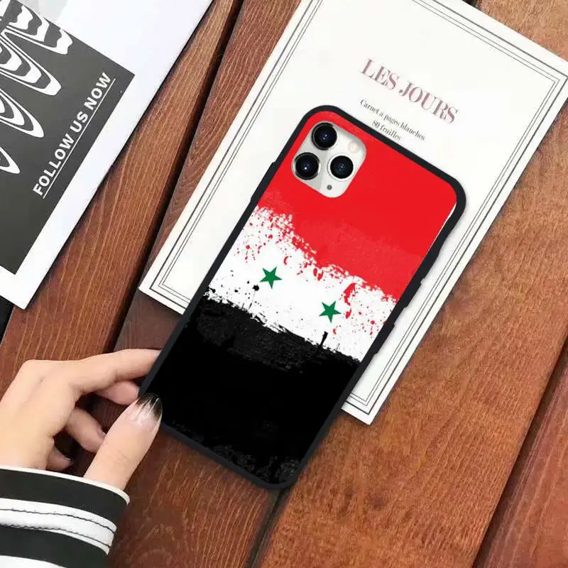 

Syria Flag Phone Case for iPhone 11 12 pro XS MAX 8 7 6 6S Plus X 5S SE 2020 XR