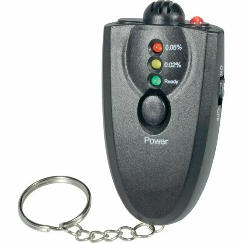 Брелок цифровой светодиодный анализатор алкотестер Алкотестер с фонариком