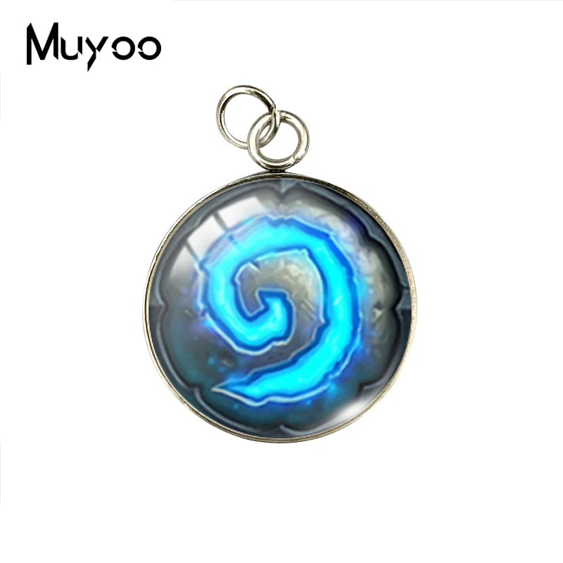 World Of Warcraft Hearthstone подвеска амулеты фото стеклянные амулеты искусство для изготовления ювелирных изделий - Окраска металла: 1