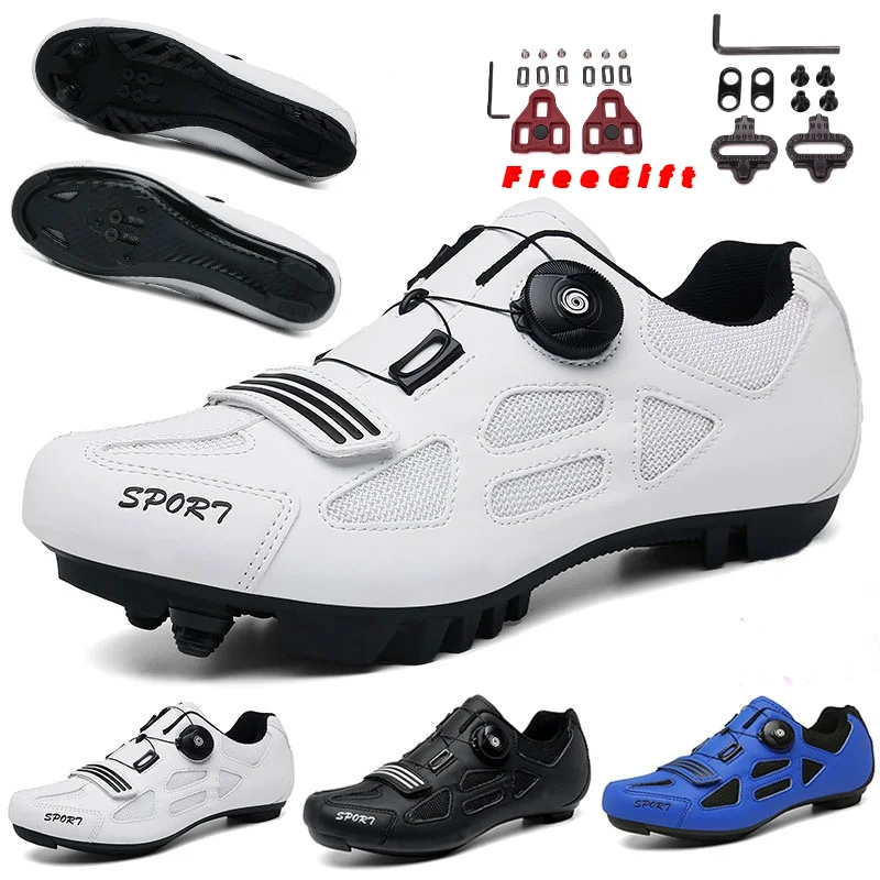 

High Quality Mountain Bike Road Bike Shoes Couple Self-Locking Lightweight Comfortable Breathable Non-slip Mountain Racing Shoes