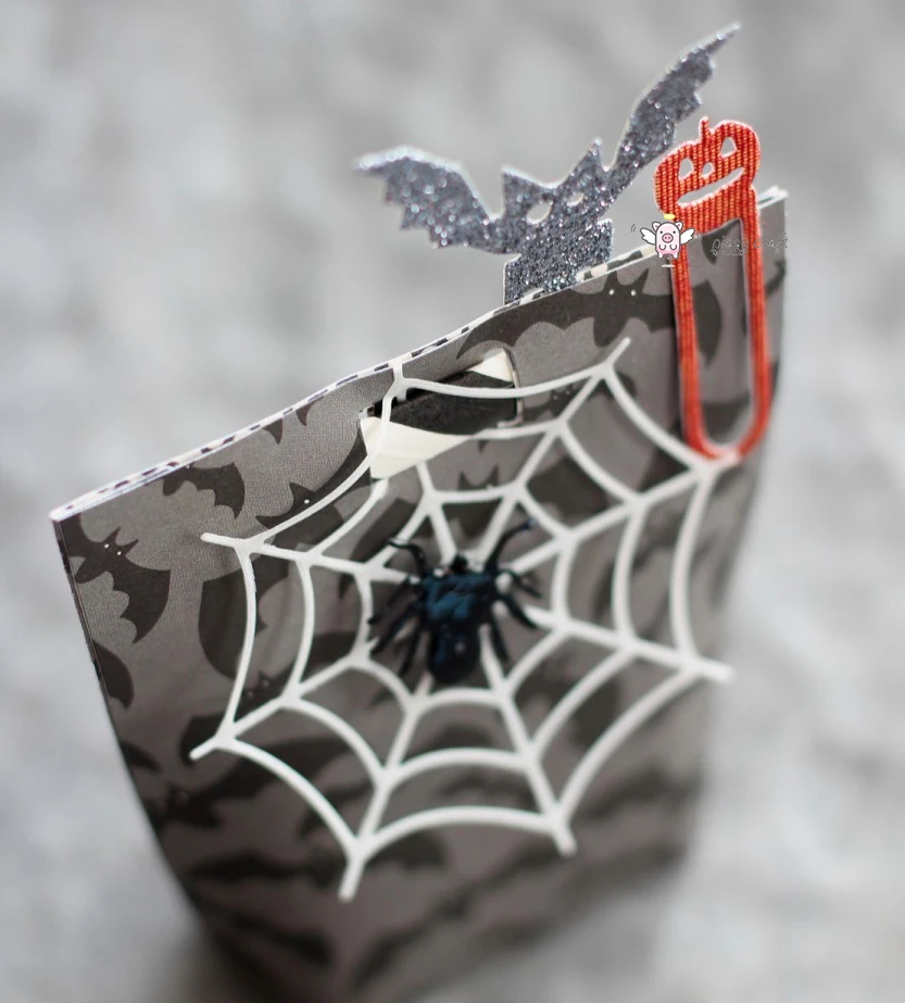 Mmao ремесла металла стали резки летучей мыши Хэллоуин Тыква этикетка трафарет для