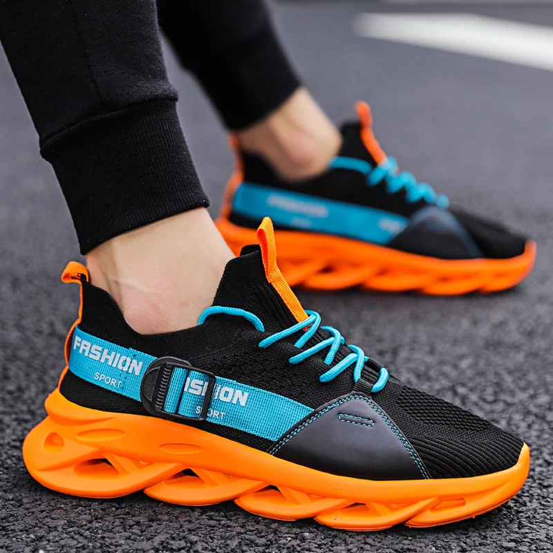 

2020 Summer Running Sneakers Men Brand Designer Jogging Shoes Men Black Green Gym Sneakers For Youth Anti Slip Athletic Shoe Man