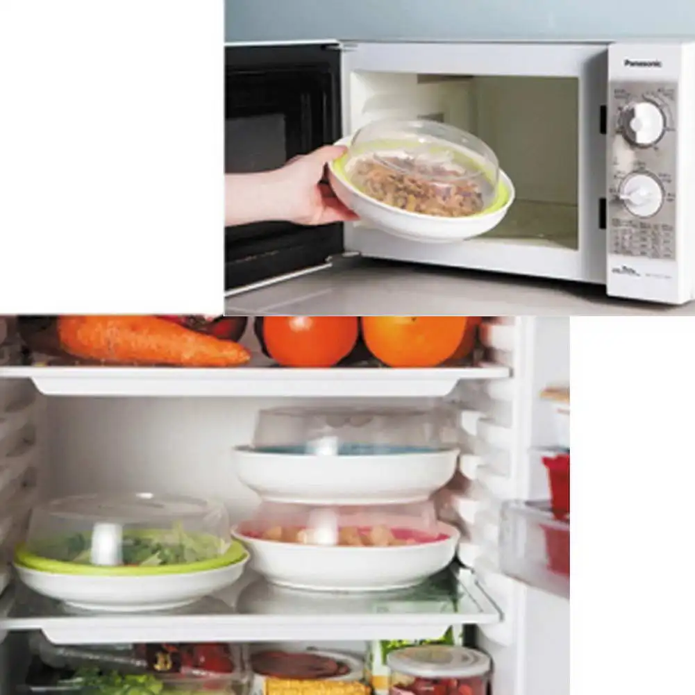 Микроволновая печь разбрызгиватель крышки тарелка крышка Топпер купол свежие