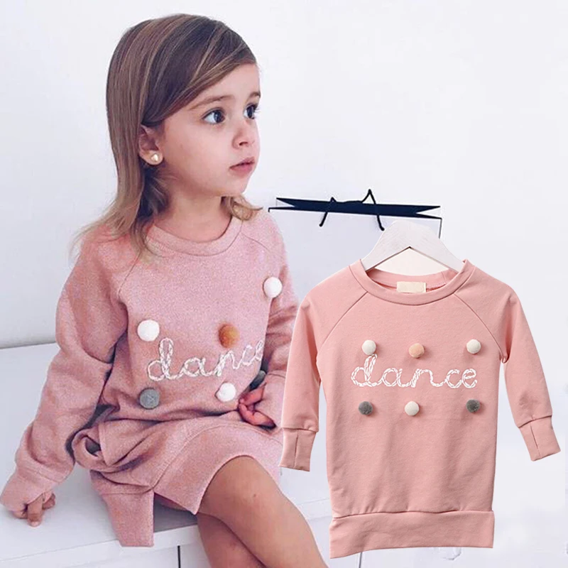 AZ1808 pink Bear leader/платье для девочек новые весенние Вечерние Платья повседневные Детские платья с оборками трапециевидная полосатая одежда с длинными рукавами для детей от 3 до 7 лет - Цвет: AZ1808 pink