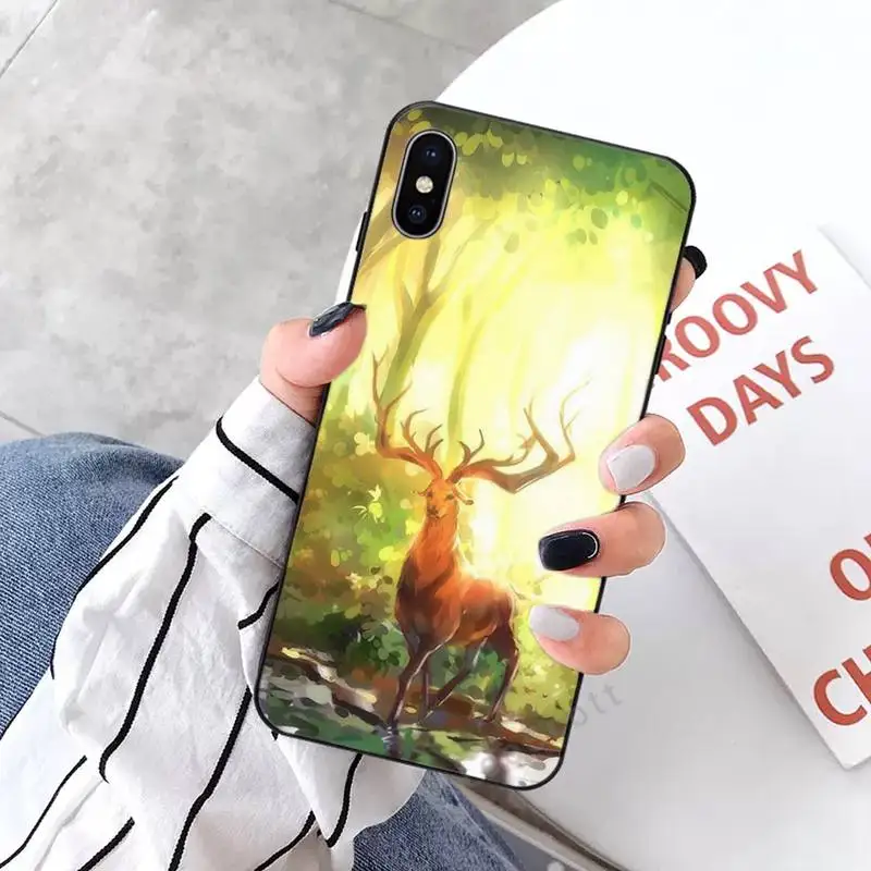 

Deer Cute Elk Phone Cases for iPhone 11 12 mini pro XS MAX 8 7 6 6S Plus X 5S SE 2020 XR