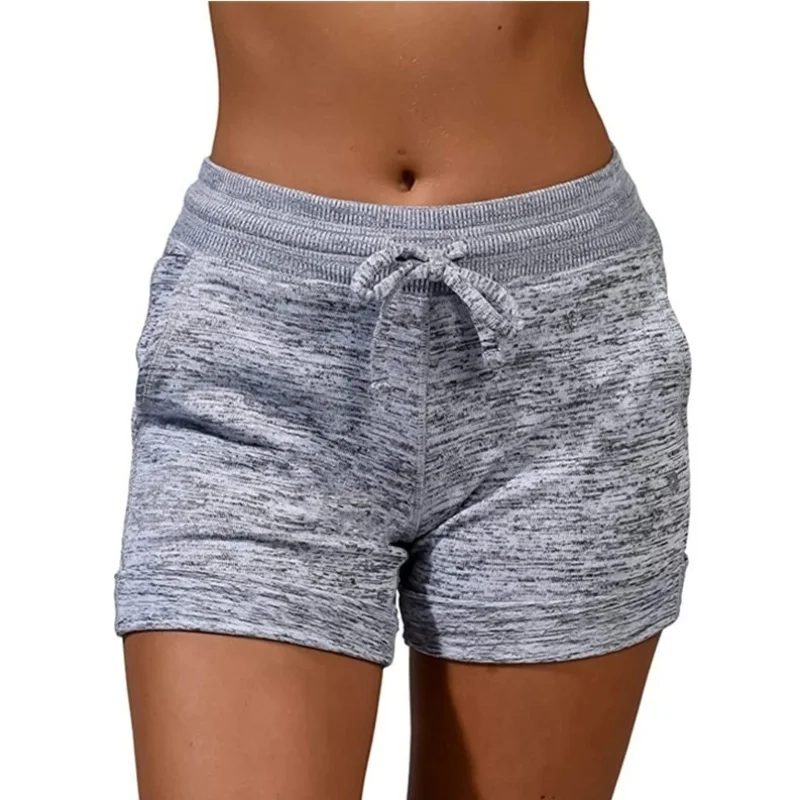 

New Women Fashion Soft And Comfy Activewear Casual Shorts High Waist Sport Stretchy Shorts Waist Running Shorts