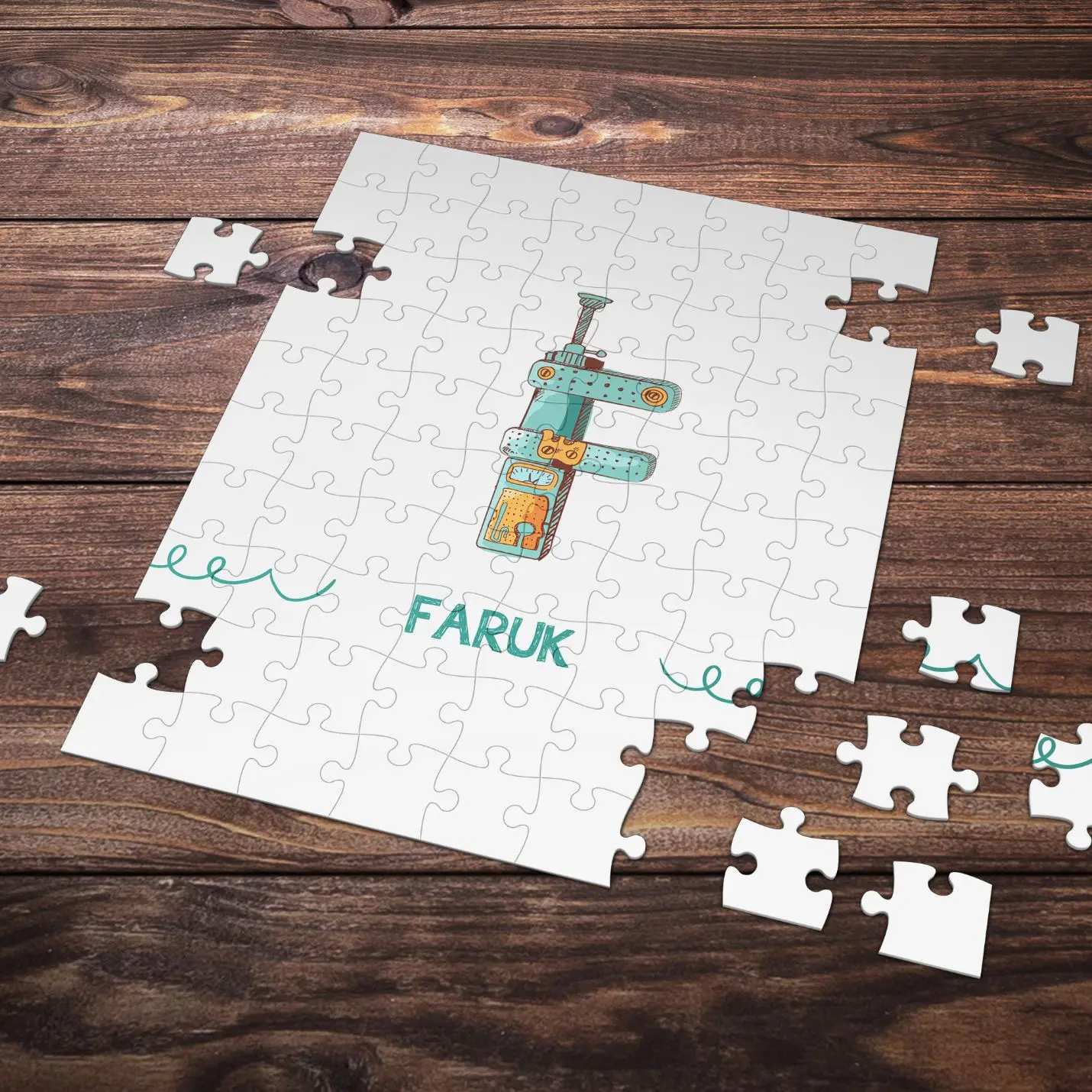 

Personalized Letter F Styled Puzzle is