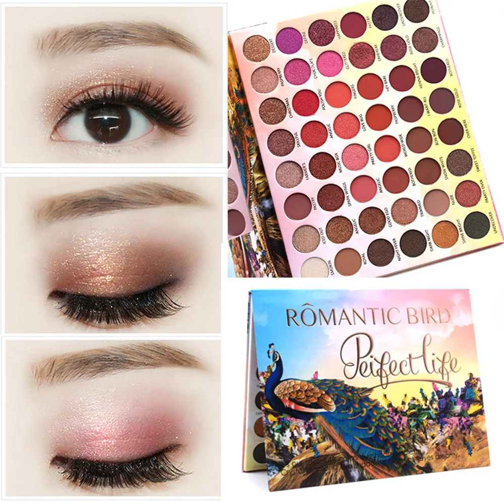48 цветов s модные тени для век Палитра матовые блестящая палитра на День святого