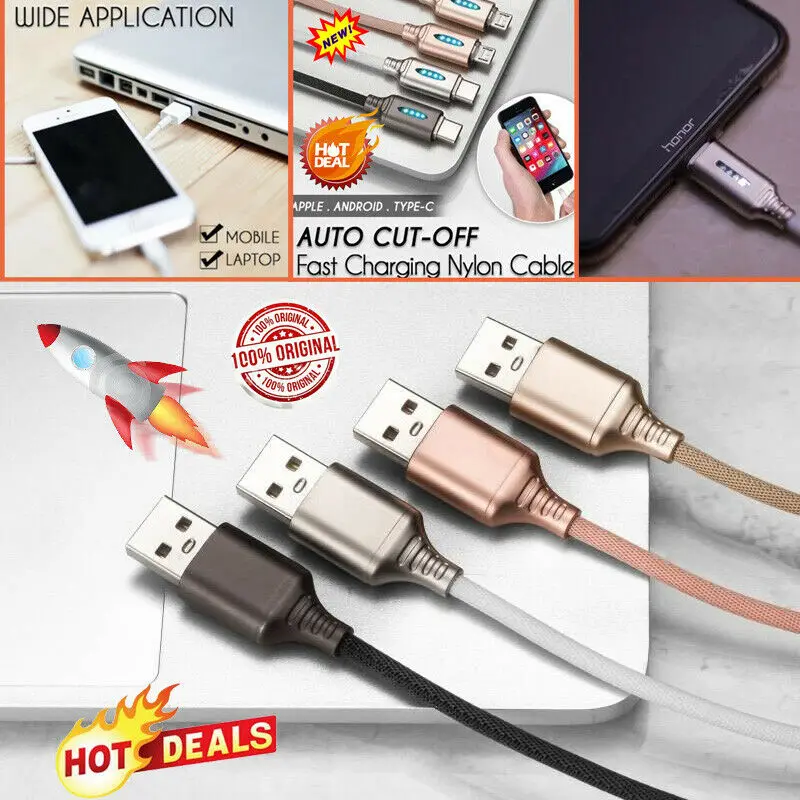 USB кабель со светодиодной подсветкой и функцией автоматического отключения 1