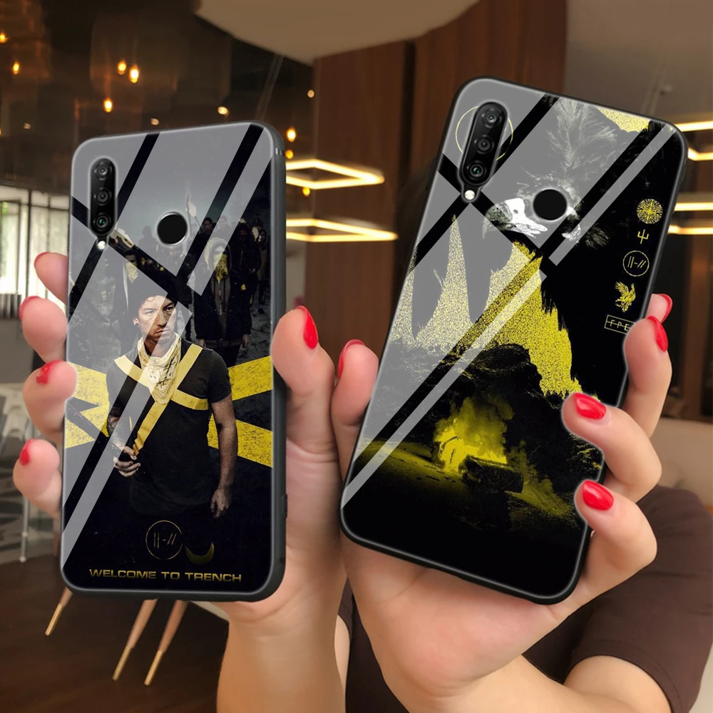 Lavaza Twenty One Pilots Тренч из закаленного стекла мягкий чехол для Huawei Honor 8x9 P Smart mate 20 P10 P20