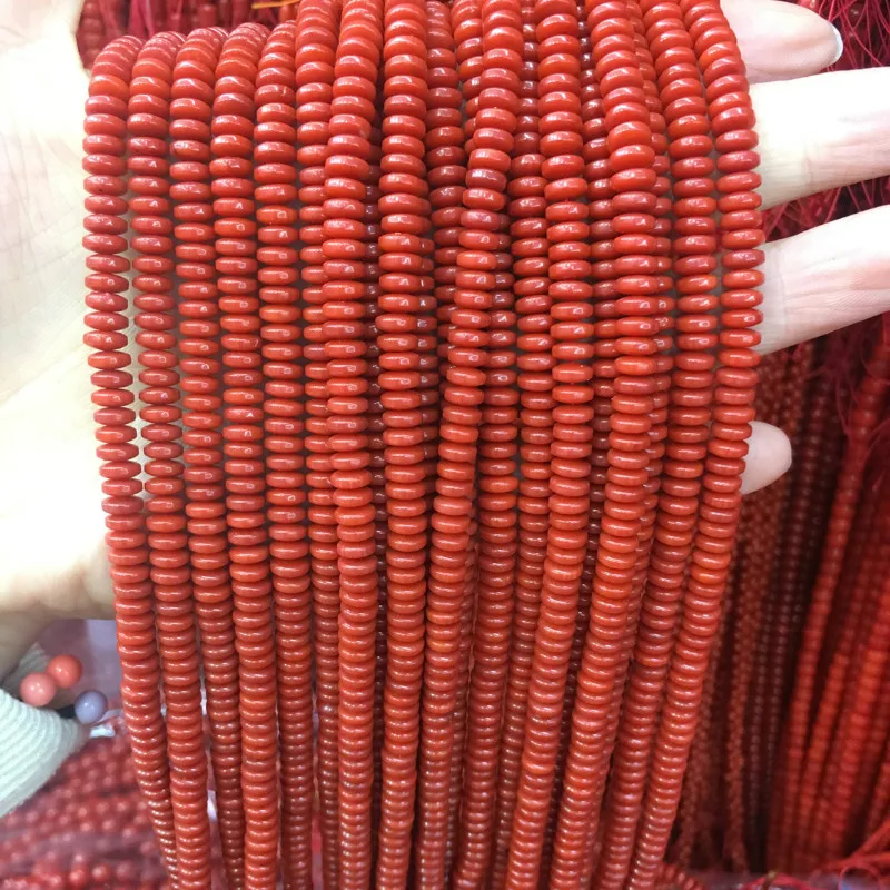 Бусины-разделители из натурального камня кораллового цвета бусины-подвески для