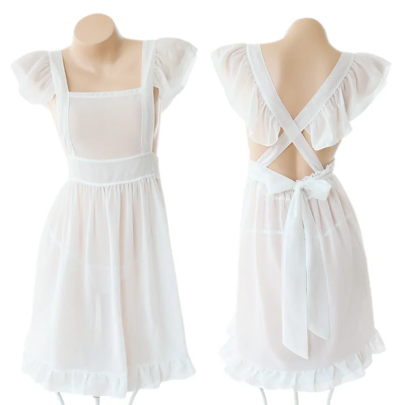 

Lace Erotica Sous Vetement Femme Costumes 2020 Cosplay French Maid Lingerie for Women Lace Lenceria Sexy Ropa Interior Mujer