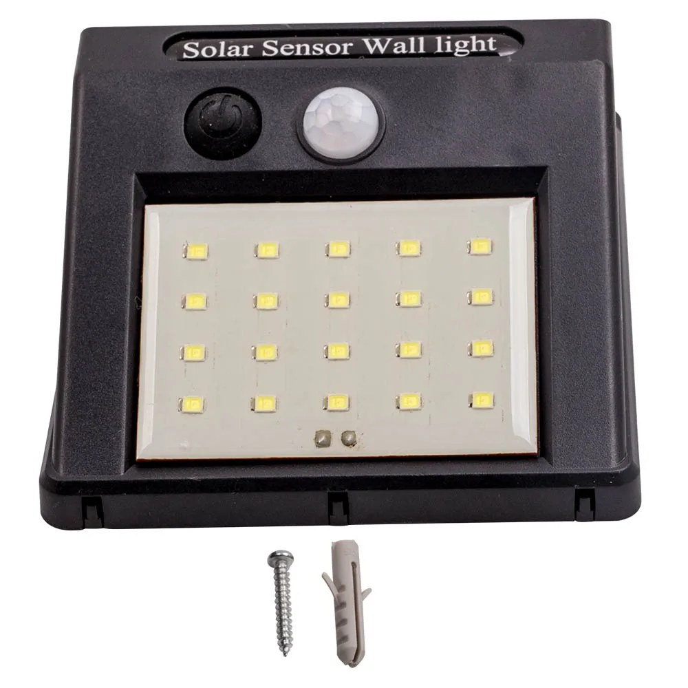 30 светодиодный настенный светильник на солнечных батареях PIR датчик движения для