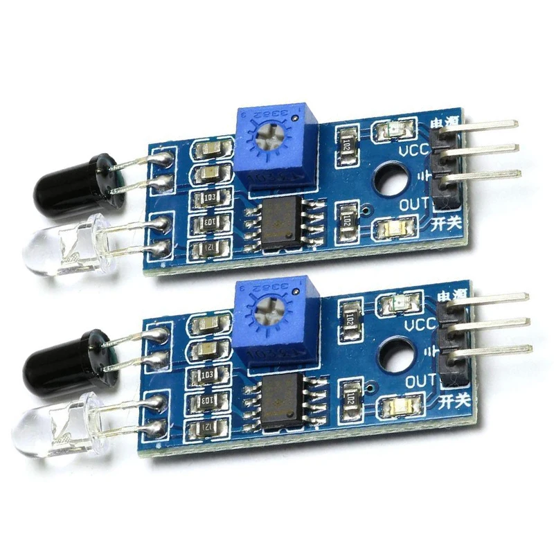 

5 PCS/LOT IR Infrared Obstacle Avoidance Sensor Module For Arduino Raspberry Pi Smart Car Robot 3.3v-5v