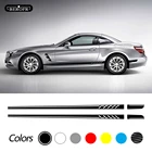 Наклейка на дверь автомобиля с боковыми полосками, виниловая наклейка, версия 1, наклейка для Mercedes Benz SL Class R230 R231 SL500 SL350 SL300 AMG, аксессуары