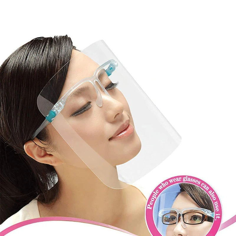 Anti-splash Face Shield Transparent Goggles Screen Mask Visor Eye Protection Glasses Anti-fog Protective Kitchen Tools | Дом и сад