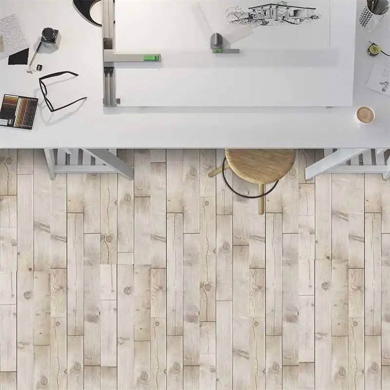 

Светильник-коричневая деревянная зернистая ПВХ сращивающаяся напольная кухонная маслостойкая плитка прочная Ванная комната Спальня Водо...