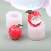 3d apple candle silicone mold for diy christmas handmade candle making mould 3d resin cake bakeware chocolate soap mold