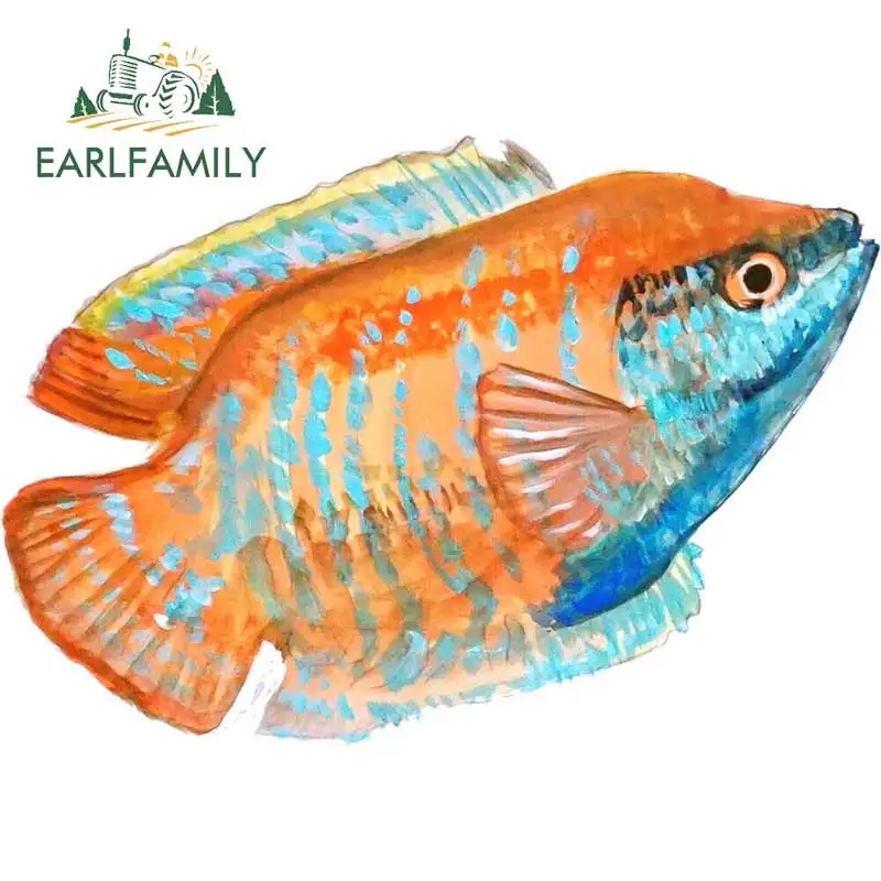 EARLFAMILY 13 см x 9 Gourami аквариумные рыбки практически живые виниловые наклейки авто