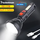 Фонарик Pocketman 4-gear, 500 м, с USB-зарядкой
