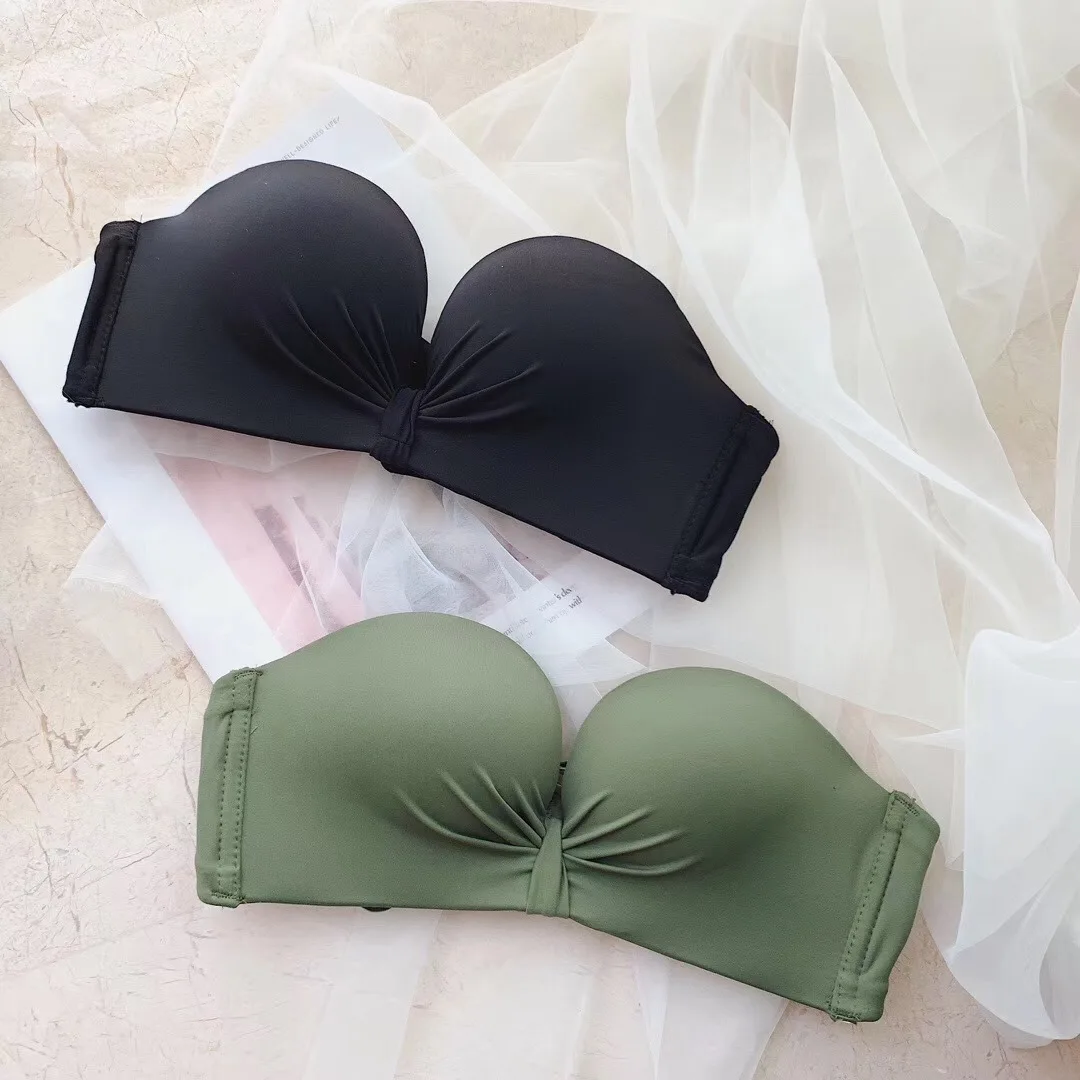 Бесшовный бюстгальтер без бретелек для женщин сексуальное нижнее белье пуш-ап