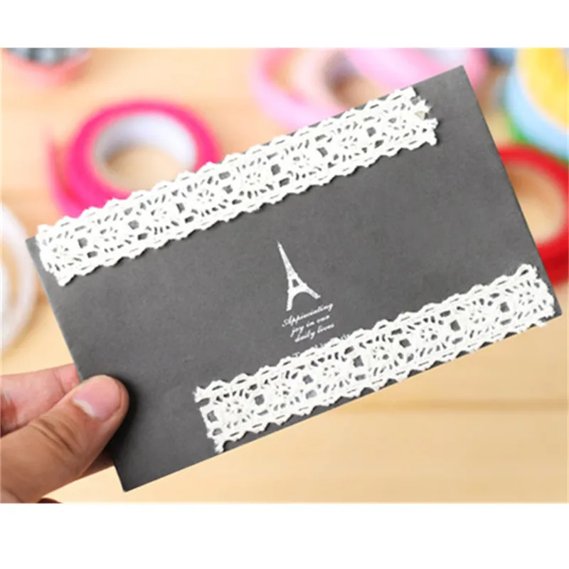 1 шт. DIY кружевной отделкой чередование для маскировки самоклеящаяся