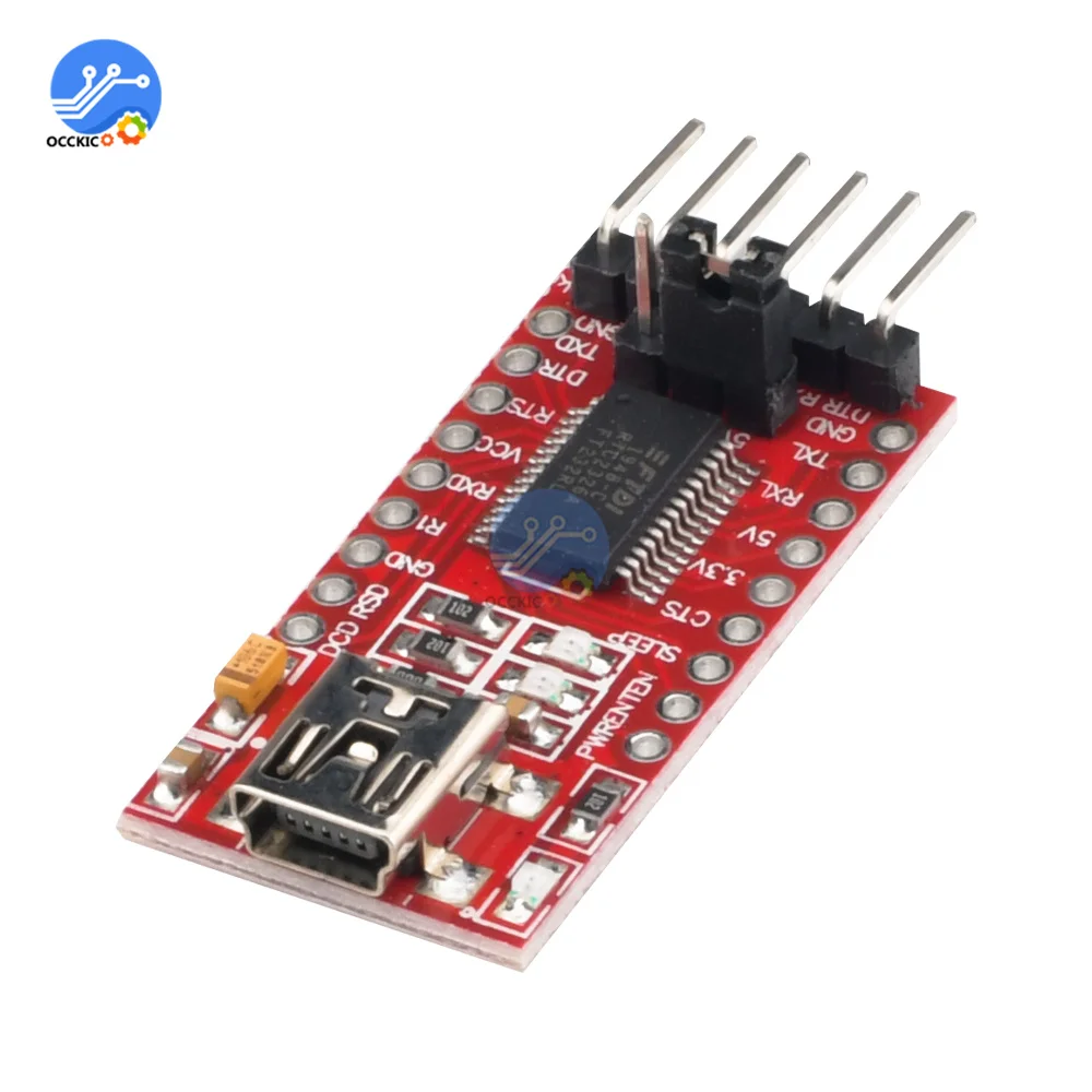 1 шт. FT232RL FT232 FTDI USB к TTL 3 В 5 модуль последовательного адаптера кабель для