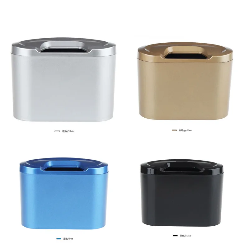 

Car Paint Car Trash Can Fashion Interior Storage Box Car Assessoires Car Garbage Bin Home Black Gold Blue Silver BMW