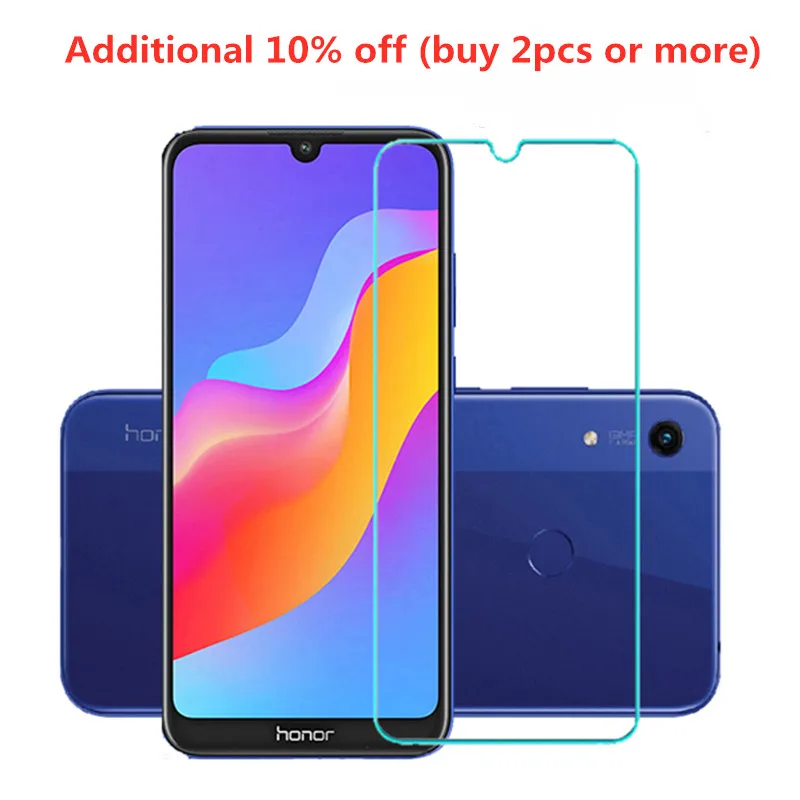

Original Glass For huawei honor 8s 8apro 8c 8x 8 10i 30i Screen Protector Protective Glass on honor 8s 2020 8a Prime Safety film